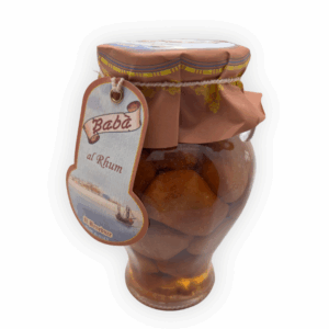 Babà al rhum artigianali in vaso di vetro – dolce tipico napoletano selezionato dal Caseificio Di Santo